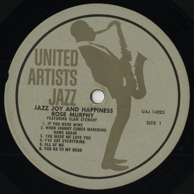 Rose Murphy featuring Slam Stewart / ローズ・マーフィー　スラム・スチュワート / Jazz, Joy And Happiness (UAJ 14025)