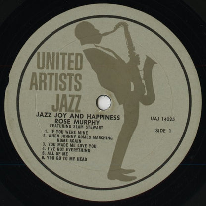 Rose Murphy featuring Slam Stewart / ローズ・マーフィー　スラム・スチュワート / Jazz, Joy And Happiness (UAJ 14025)