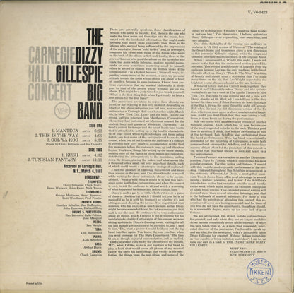 Dizzy Gillespie / ディジー・ガレスピー / Carnegie Hall Concert (V6-8423)