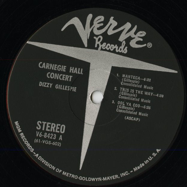 Dizzy Gillespie / ディジー・ガレスピー / Carnegie Hall Concert (V6-8423)