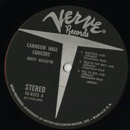 Dizzy Gillespie / ディジー・ガレスピー / Carnegie Hall Concert (V6-8423)