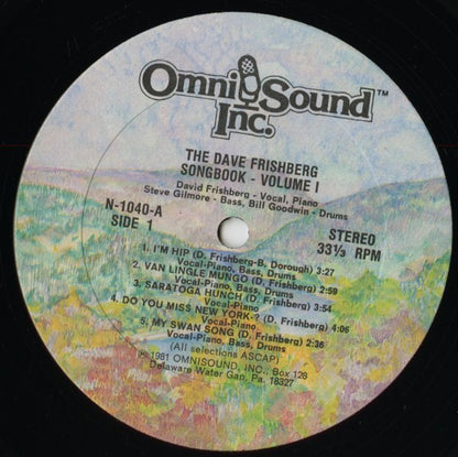 Dave Frishberg / デイヴ・フリッシュバーグ / The Dave Frishberg Songbook Volume 1 (N-1040)