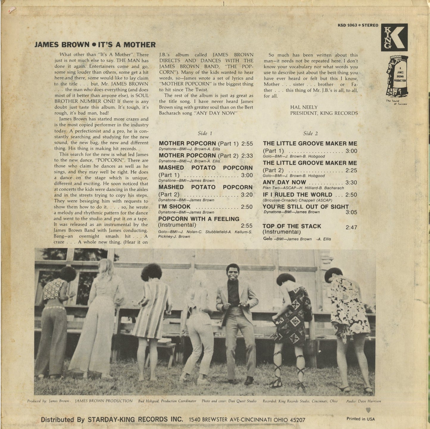 James Brown / ジェイムス・ブラウン / It's A Mother (KSD 1063)