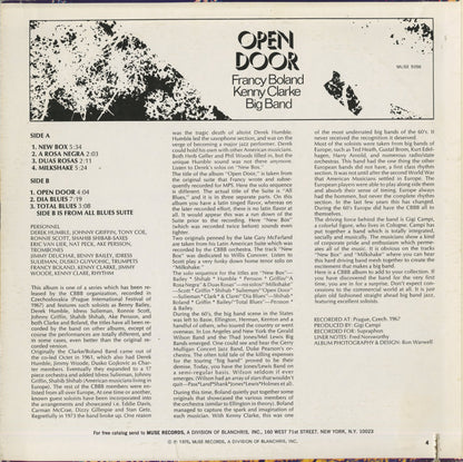 Francy Boland - Kenny Clarke Big Band / フランシー・ボーランド　ケニー・クラーク / Open Door (MR 5056)