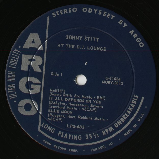 Sonny Stitt / ソニー・スティット / At The D.J. Lounge (LPS683)