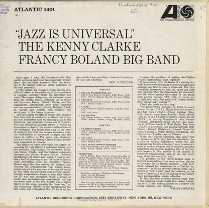 Kenny Clarke & Francy Boland / ケニー・クラーク・アンド・フランシー・ボランド / Jazz Is Universal (SD 1401)