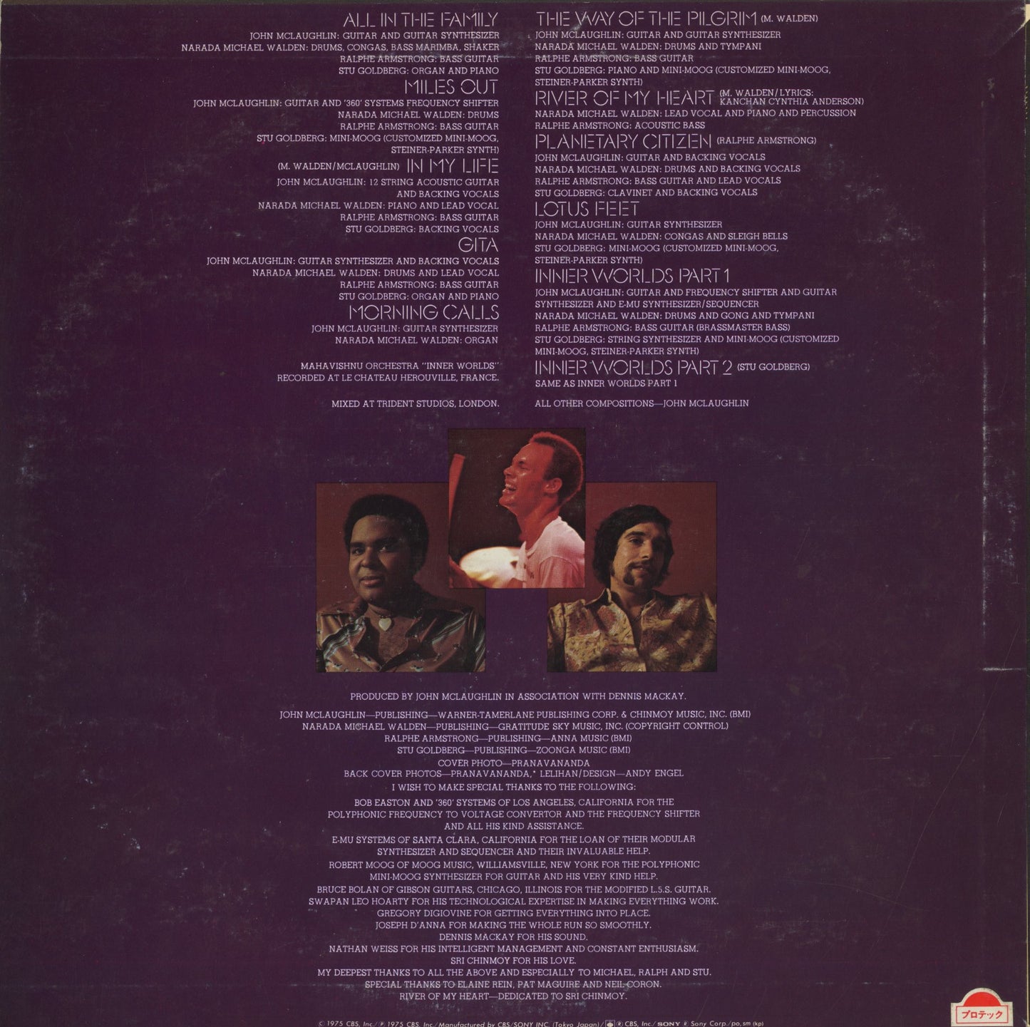 John McLaughlin / ジョン・マクラフリン / Inner Worlds (SOPO-122)
