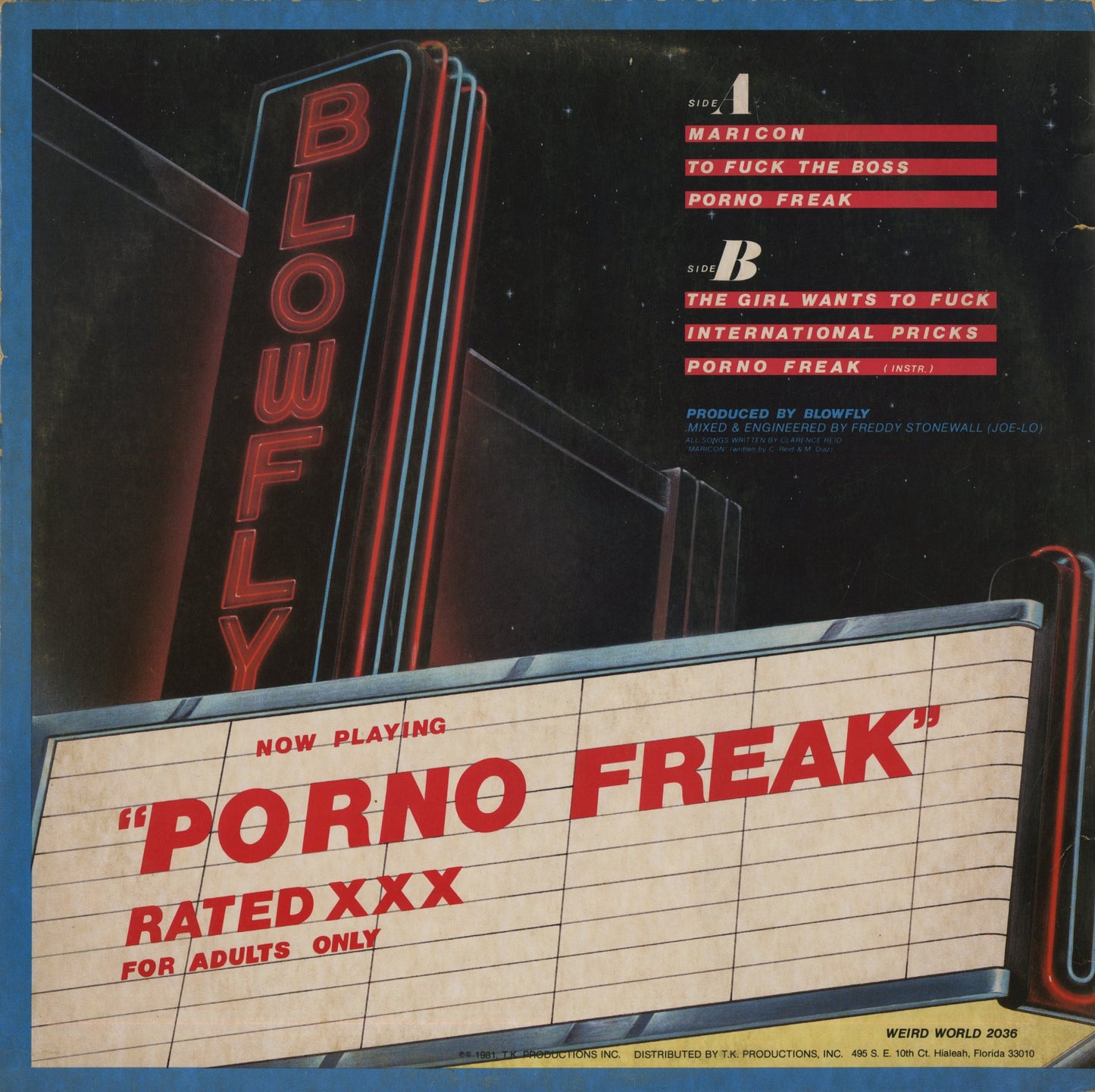 Blowfly / ブロウフライ / Porno Freak (2036)