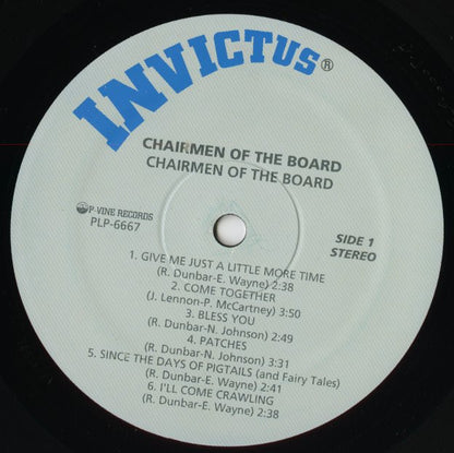 The Chairmen Of The Board / チェアメン・オブ・ザ・ボード / Give Me Just A Little More Time (PLP-6667)