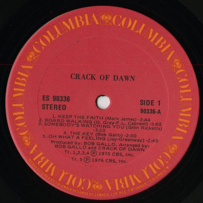 Crack Of Dawn / クラック・オブ・ドーン / Crack Of Dawn (ES 90336)