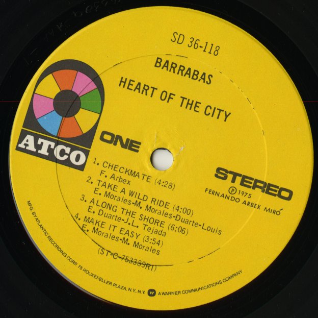 Barrabas / バラバス / Heart Of The City (SD 36-118)