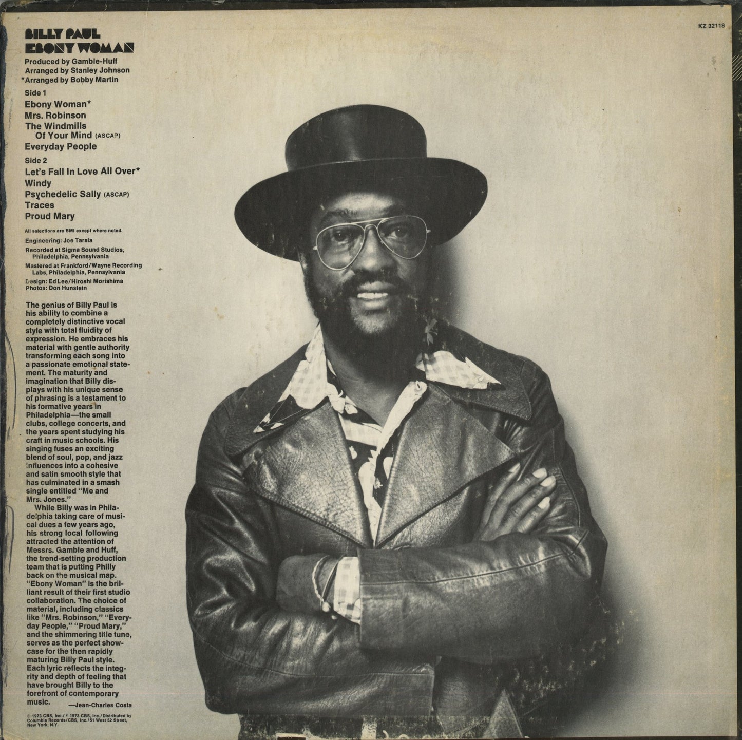 Billy Paul / ビリー・ポール / Ebony Woman (1973) (KZ 32118)