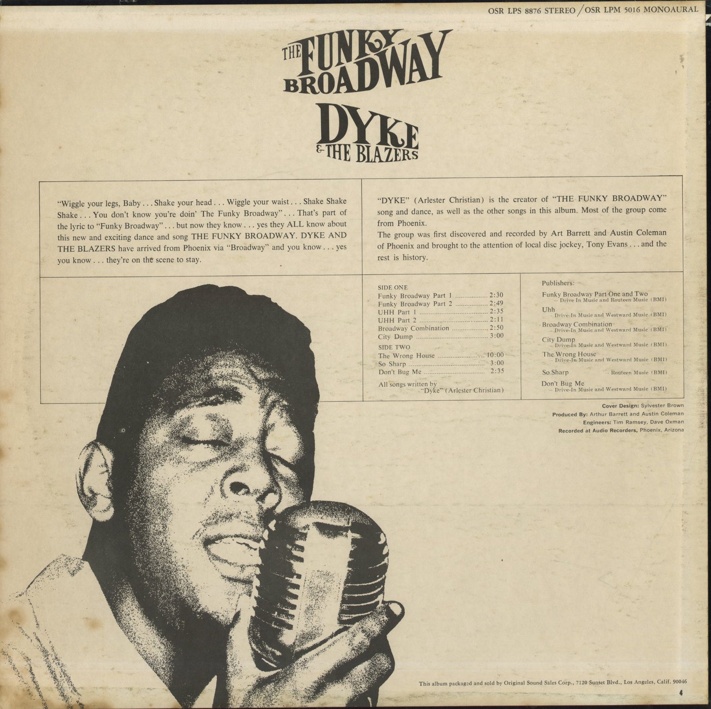 Dyke & The Blazers / ダイク＆ザ・ブレイザーズ / The Funky Broadway (OSR LP 8876)
