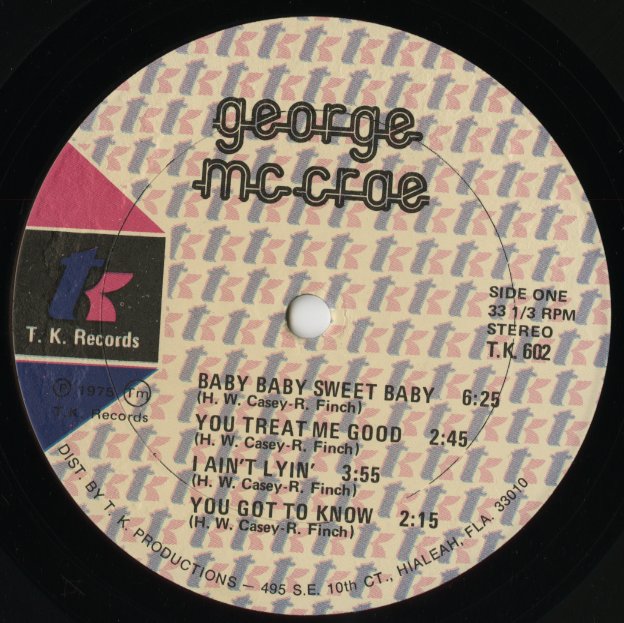 George McCrae / ジョージ・マクレー / George McCrae (T.K. 602)