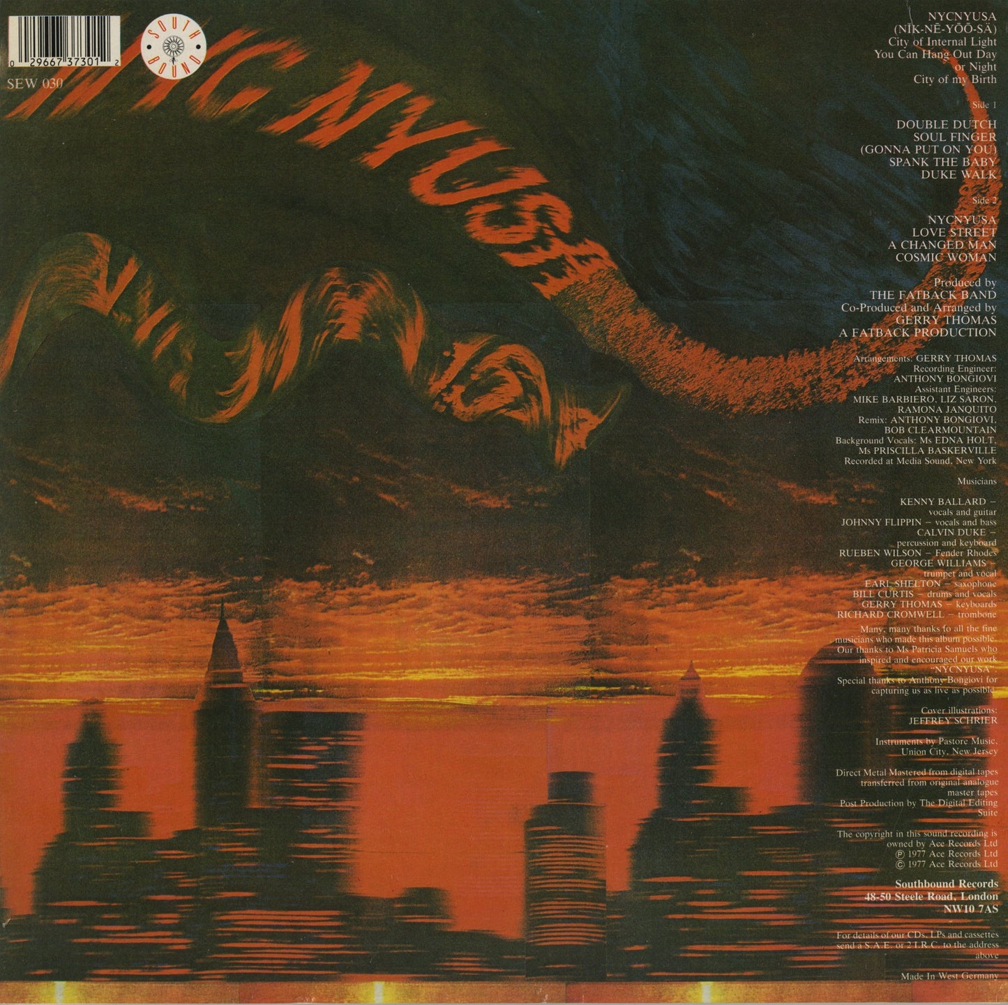 Fatback Band / ファットバック・バンド / NYC Nyusa (SEW030)