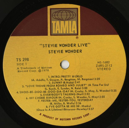 Stevie Wonder / スティーヴィ・ワンダー / Live (TS 298)