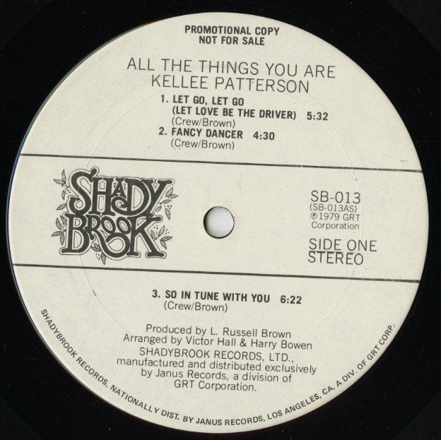 Kellee Patterson / ケリー・パターソン / All The Things You Are (SB013)