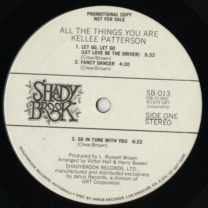 Kellee Patterson / ケリー・パターソン / All The Things You Are (SB013)