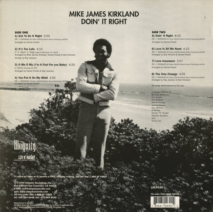 Mike James Kirkland / マイク・ジェームス・カークランド / Doin' It Right (LHLP030)