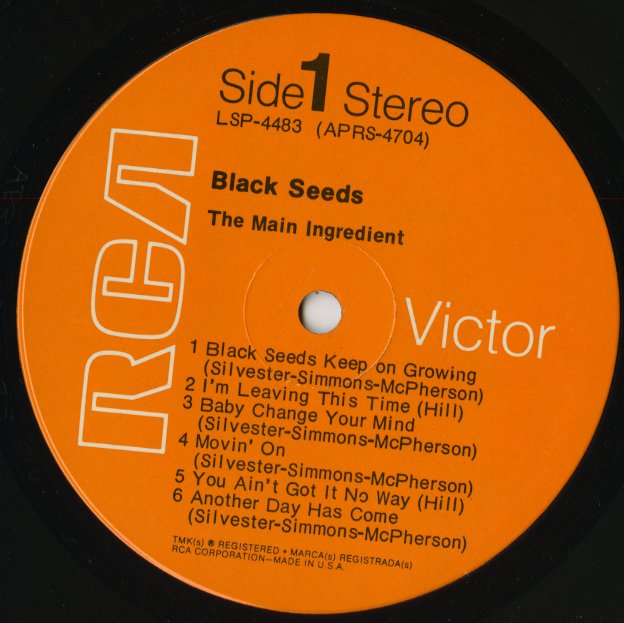 The Main Ingredient / メイン・イングレディエント / Black Seeds (LSP-4483)