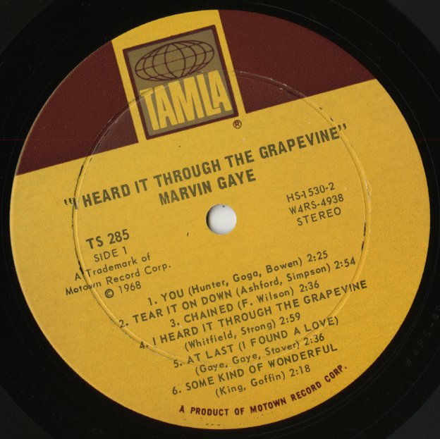 Marvin Gaye / マーヴィン・ゲイ / I Heard It Through The Grapevine (TS285)
