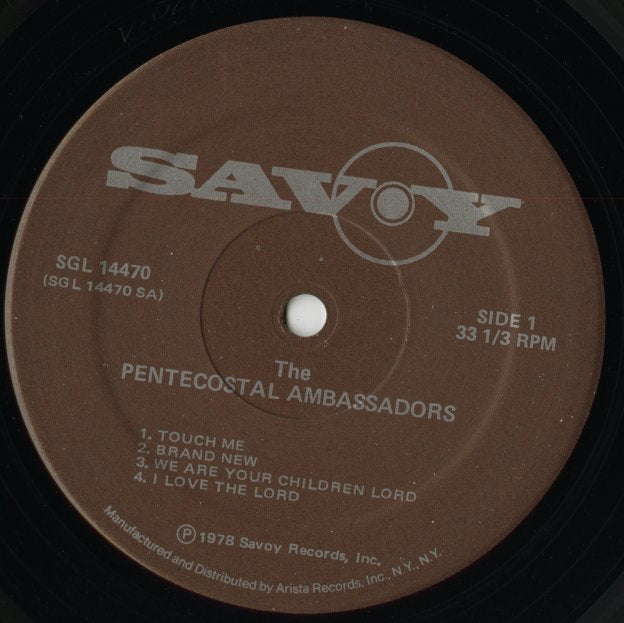 The Pentecostal Ambassadors / ペンテコスタル・アンバサダーズ / Touch Me (14470)