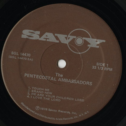 The Pentecostal Ambassadors / ペンテコスタル・アンバサダーズ / Touch Me (14470)