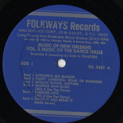 V.A./ Music Of The Dance Halls / The Music Of New Orleans Volume 3 (FA 2463)