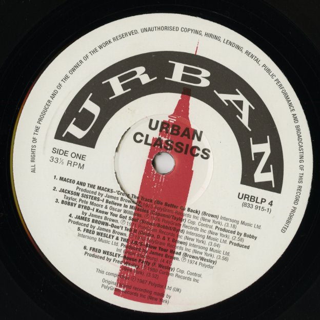 V.A./ Urban Classics / アーバン・クラシックス / Maceo And The Macks etc (URBLP 4)