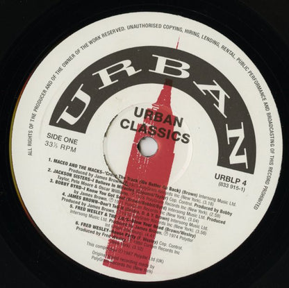 V.A./ Urban Classics / アーバン・クラシックス / Maceo And The Macks etc (URBLP 4)