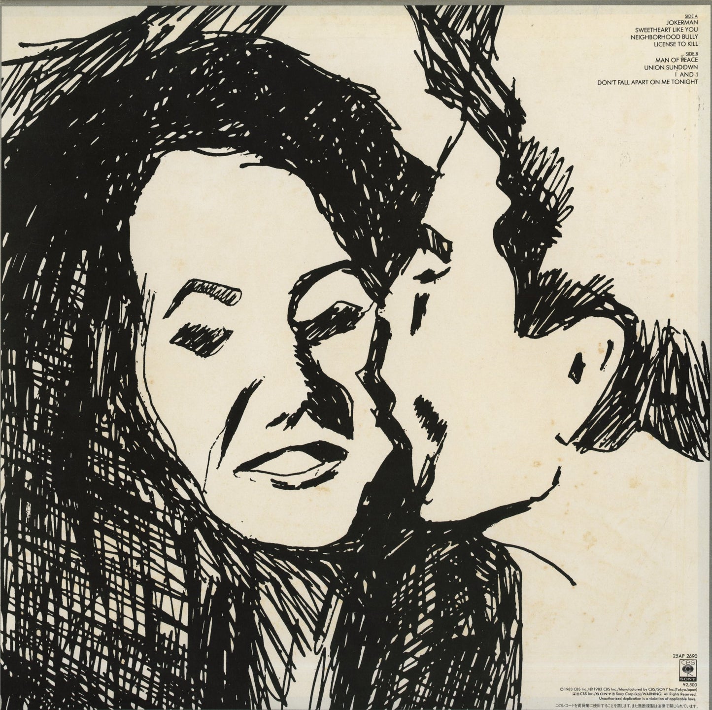 Bob Dylan / ボブ・ディラン / Infidels (25AP 2690)