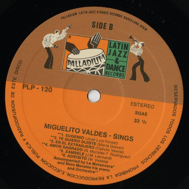 Miguelito Valdes / ミゲリート・ヴァルデス / Sings (PLP-120)