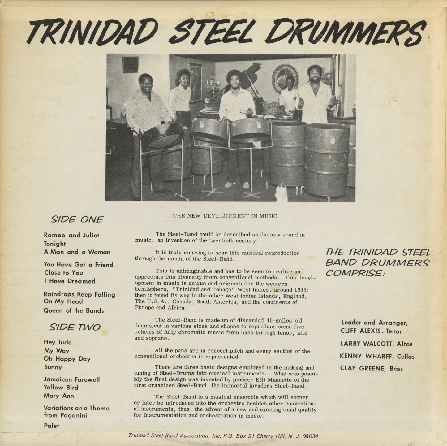 Trinidad Steel Drummers / Trinidad Steel Drummers (10113)