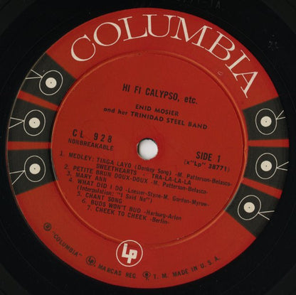 Enid Mosier / Hi Fi Calypso. Etc. (CL 928)