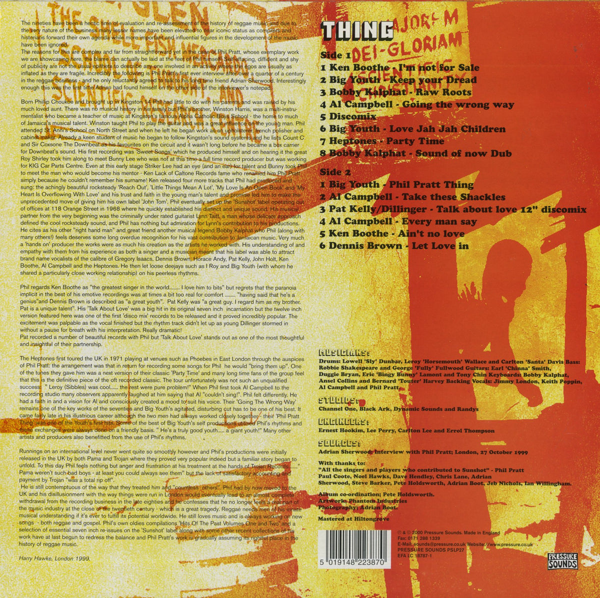 V.A./ Phil Pratt Thing / フィル・プラット / Bobby Kalphat, Big Youth etc (PSLP27)