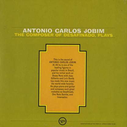 Antonio Carlos Jobim / アントニオ・カルロス・ジョビン / The Composer Of Desafinado, Plays (23MJ 3157)
