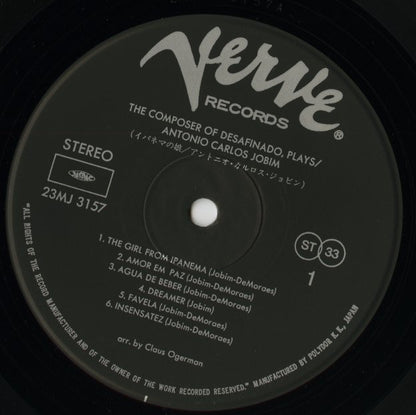 Antonio Carlos Jobim / アントニオ・カルロス・ジョビン / The Composer Of Desafinado, Plays (23MJ 3157)