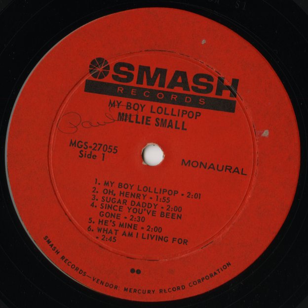 Millie Small / ミリー・スモール / My Boy Lollipop (MGS-27055)