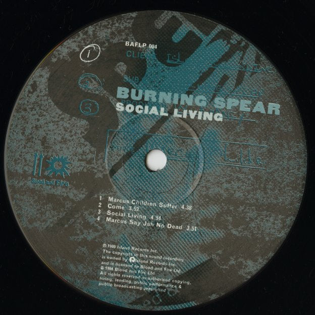 Burning Spear / バーニング・スピア / Social Living (BAFLP 004)