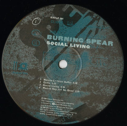 Burning Spear / バーニング・スピア / Social Living (BAFLP 004)