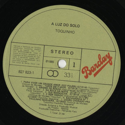 Toquinho / トッキーニョ / A Luz Do Solo (8278231)