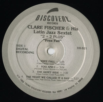 Clare Fischer & His Latin Jazz Sextet / クレア・フィッシャー / Free Fall (DS-921)