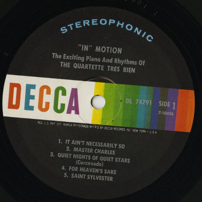 Quartette Tres Bien / カルテート・トレ・ビアン / In Motion (DL 74791)