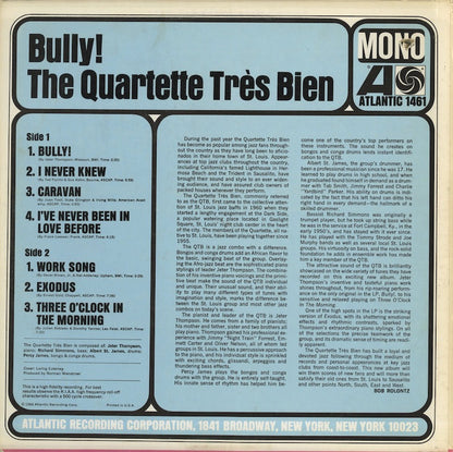 Quartette Tres Bien / カルテート・トレ・ビアン / Bully! (1461)