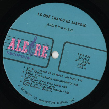 Eddie Palmieri / エディ・パルミエリ / Lo Que Traigo Es Sabroso (LPA832)