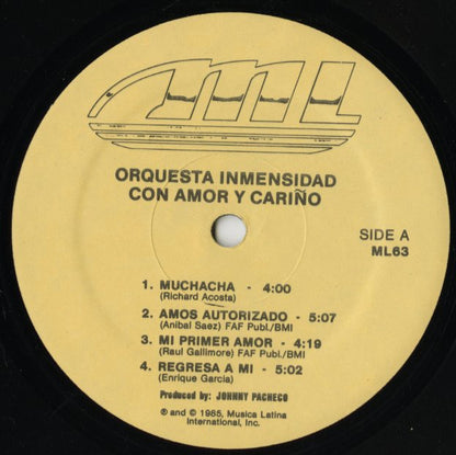 Orquesta Inmensidad / Con Amor Y Carino (ML-63)