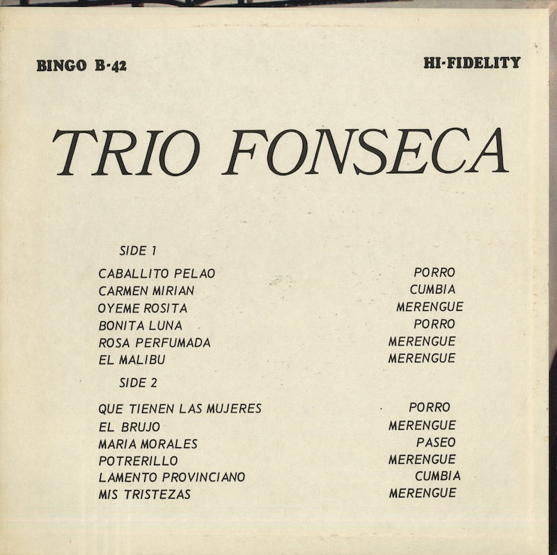 Trio Fonseca / トリオ・フォンセカ / El Gran Trio De Colombia (B-42)