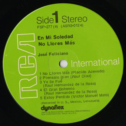 Jose Feliciano / ホセ・フェリシアーノ / En Mi Soledad (FSP-277(e))