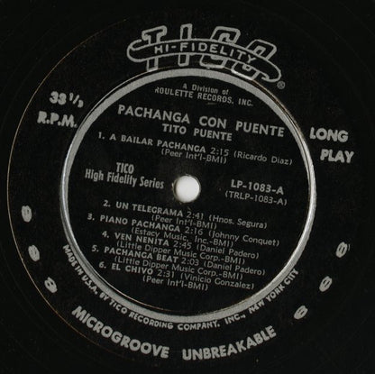 Tito Puente / ティト・プエンテ / Pachanga Con Puente (LP1083)