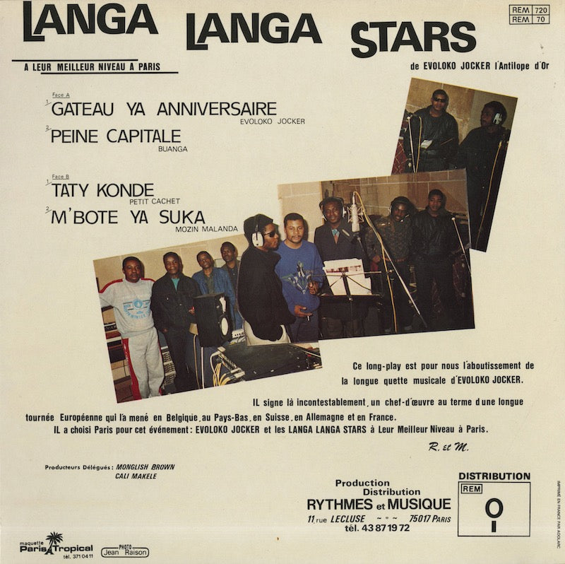 Langa Langa Stars / ランガ・ランガ・スターズ / Vol.1 (REM 720)